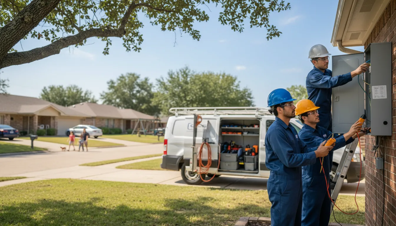 Certified electrician providing emergency electrical services in Camp Hill, AL